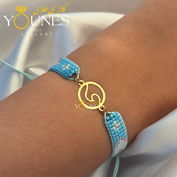 دستبند میوکی موج لیزری طلا